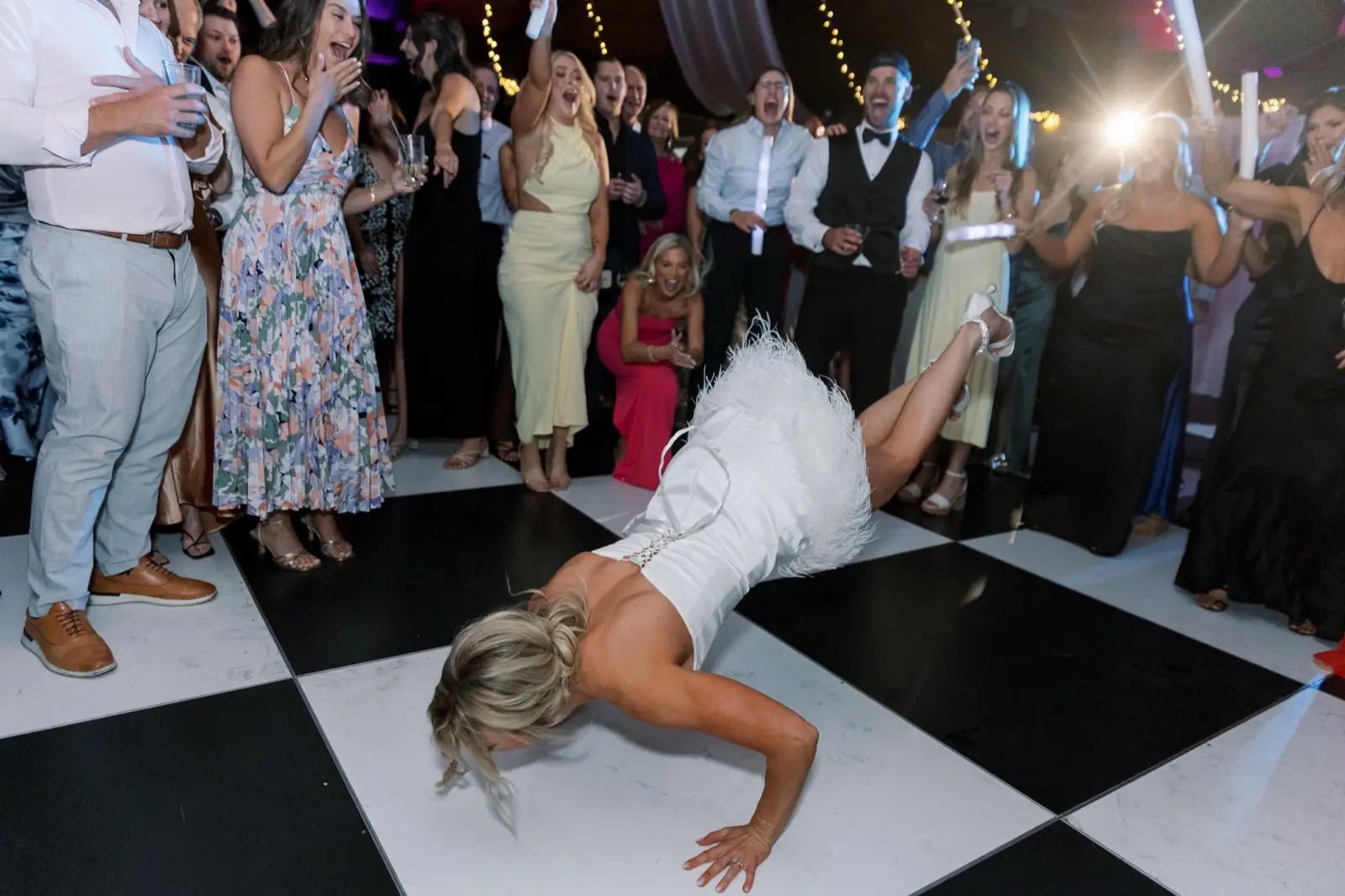 Guests packing the dance floor