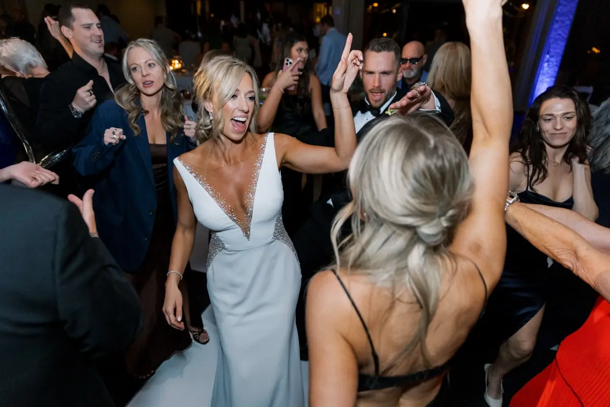 Guests dancing